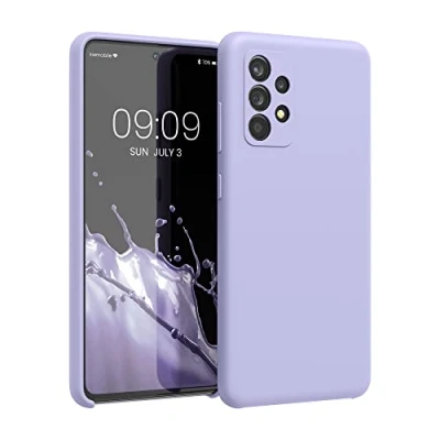 Afbeelding van kwmobile telefoonhoesje compatibel met Samsung Galaxy A52 / 5G A52s hoesje Zachte case voor smartphone Back cover in pastel lavendel