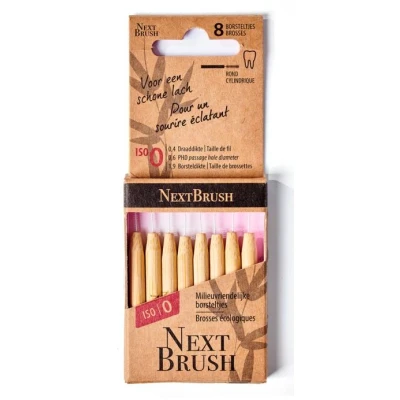 Afbeelding van Nextbrush Bamboe Interdentale Ragers Iso 0, 8 stuks