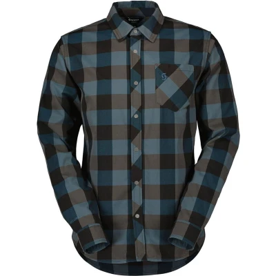 Afbeelding van Scott Trail Flow Check Shirt Met Lange Mouwen Groen,Zwart S Man
