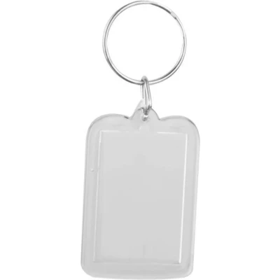 Afbeelding van FSW Products 6 Stuks Fotosleutelhanger Transparant Sleutelhanger Plastic Keychain Fotolijst Sleutel labels