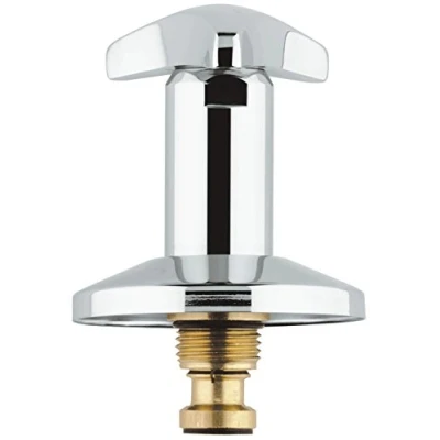 Afbeelding van Grohe bovendeel 1/2&quot; Trecorn greep blauw met rozet chr.
