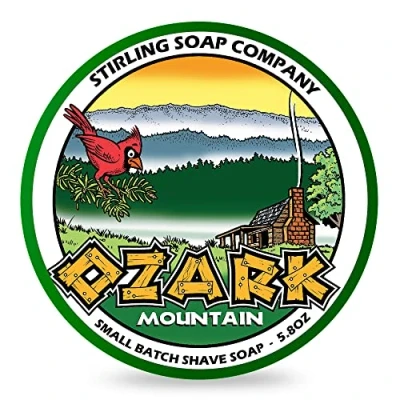 Afbeelding van Stirling Soap Co. scheercrème Ozark Mountain 165ml