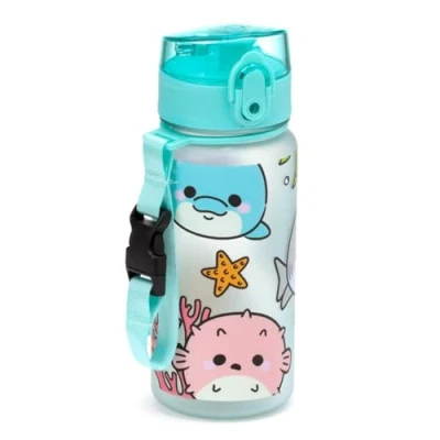 Afbeelding van Adoramals Zeeleven Pop Top 350ml Breukbestendige Kinder Drinkfles