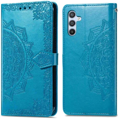 Afbeelding van Samsung Galaxy A26 Hoesje Kunstleder imoshion Bookcase Turquoise Telefoonhoesje