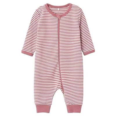 Afbeelding van NAME IT BABY gestreepte boxpak NBNNIGHTSUIT roze