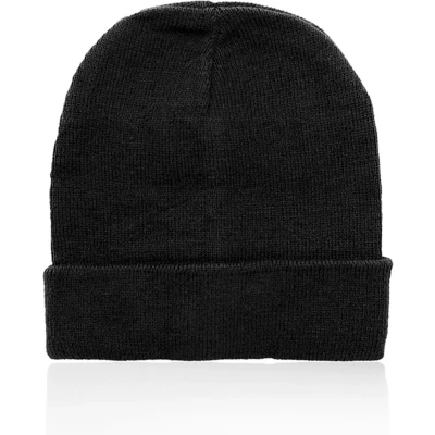 Afbeelding van Muts Beanie Winter Duurzaam Unisex Acryl Zwart One size