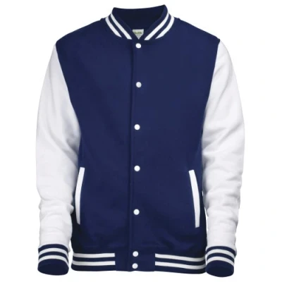 Afbeelding van Baseball Jacket (Donkerblauw / Wit) XL