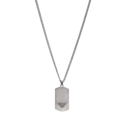 Afbeelding van Emporio Armani heren Eagle ketting met hanger EGS3125040 in de kleur Zilver