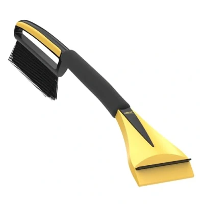Afbeelding van AUPROTEC Auto sneeuwborstel met ijskrabber 2 in 1 comfort soft grip antislip ASE zwart geel