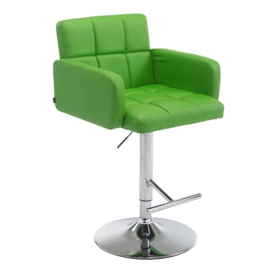 Afbeelding van Barkruk Mosjoen Kunstleer Chrome frame Groen