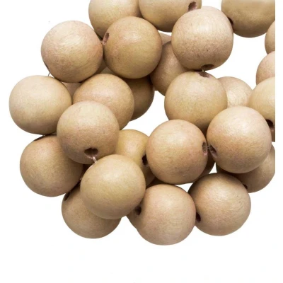 Afbeelding van Houten Kralen Vintage Look (8 mm) Ecru (104 stuks) voor Sieraden Dreambeads