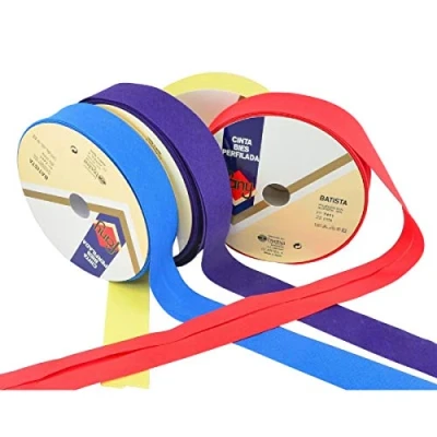 Afbeelding van BYETSA 7411 Polyester en katoenen biasband 120 kleuren 25 meter rol 17
