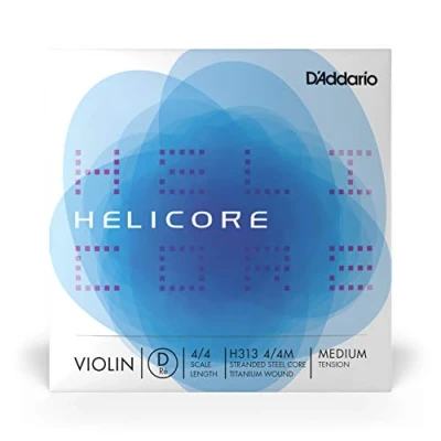 Afbeelding van D&#039;Addario Helicore vioolsnaren viool snaren 4/4 H313 4/4M violen enkele snaar &#039;D&#039; Titanium omgeweven Medium