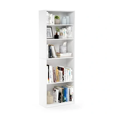 Afbeelding van Furinno JAYA Simple Home Boekenkast met 5 planken, wit