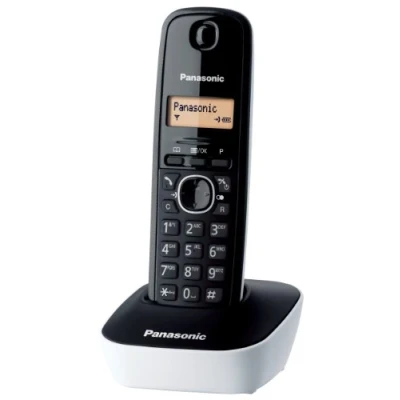 Afbeelding van Panasonic KX TG1611JTW DECT draadloze telefoon met wandmontage, zwart/wit
