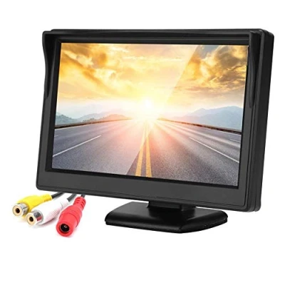 Afbeelding van auto , 5 inch HD TFT LCD achteruitrijcamera, waterdichte ondersteuning PAL/NTSC systeem voor achteruitrijcamera.
