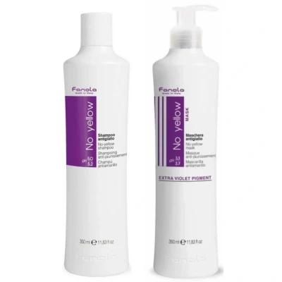 Afbeelding van Fanola No Yellow Shampoo + Masker Set 350 ml