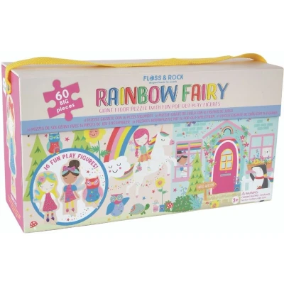 Afbeelding van Floss &amp; Rock Vloerpuzzel 60 st., Rainbow Fairy 122 cm x 42