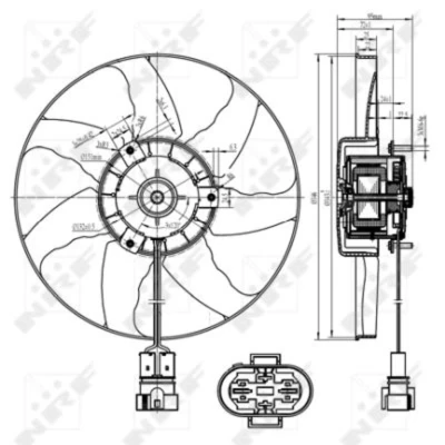 Afbeelding van Koelventilatorwiel NRF 47428