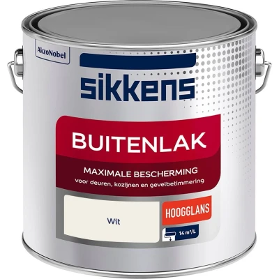 Afbeelding van sikkens buitenlak zijdeglans ral 9001 2.5 ltr
