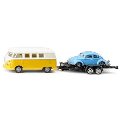 Afbeelding van Siku 2567 VW T1 met Trailer en Kever