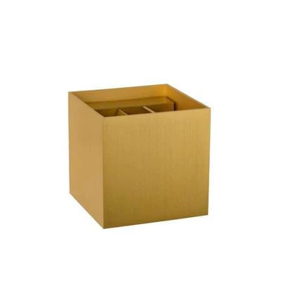 Afbeelding van Lucide XIO Wandlamp LED Dimb. G9 Mat Goud / Messing Square