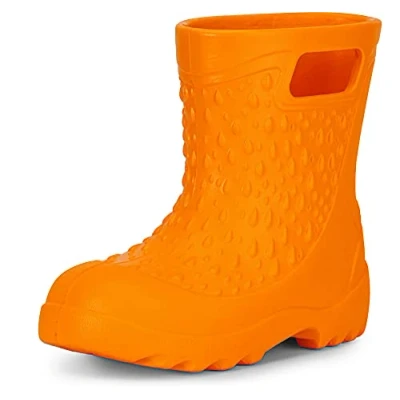Afbeelding van Ladeheid Kinder Regenlaarzen Gevoerd en Waterdicht Vederlicht EVA LA DW KidsSpring Oranje 34/35