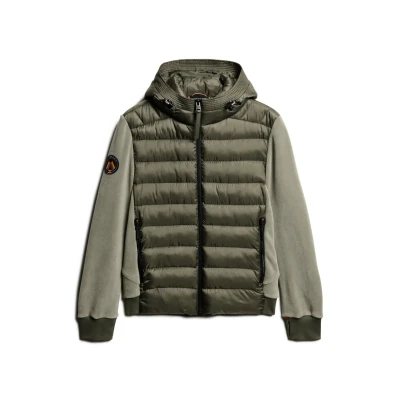 Afbeelding van Storm Bomberjack van Fleece met Capuchon Groen Grootte: Xxxl