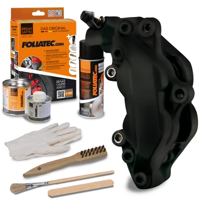 Afbeelding van Foliatec Remklauwlakset midnight zwart mat 3 Componenten