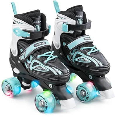 Afbeelding van Apollo Super Quad X Pro LED Rolschaatsen voor Kinderen en Tieners Ideaal Beginners Comfortabele Meisjes Jongens