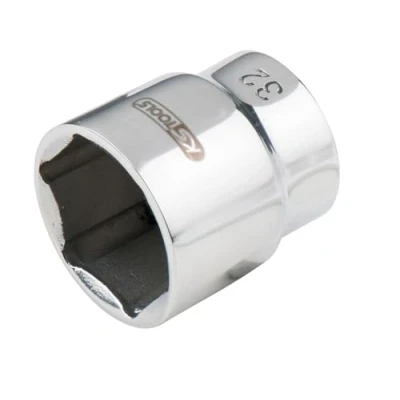 Afbeelding van KS Tools, Dopsleutel + dopmoer, Roestvrijstalen contactdoos (17 mm)