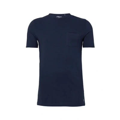 Afbeelding van s.Oliver Tshirt basic, Heren, Maat: L Tall, Tiefblau