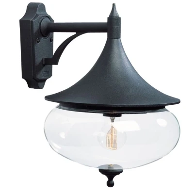 Afbeelding van Konstsmide Libra 581 750 Buitenlamp (wand) Spaarlamp, LED E27 100 W Zwart