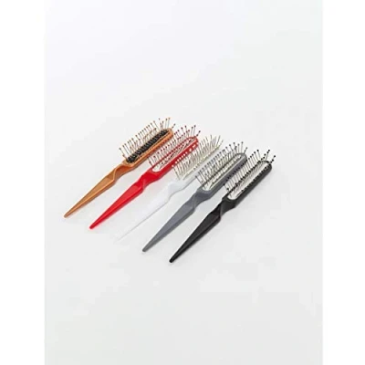 Afbeelding van LUTTMANN® Borstels met noppen in 4 verschillende kleuren voor pruiken, extensions, haarstukjes, toupets kunsthaar en echt haar (grijs)