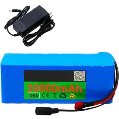 Afbeelding van 36V 30Ah Battery Electric Bicycle 10S3P Ebike Lithium with Charger Scooter for 250W 1000W Motors XT60