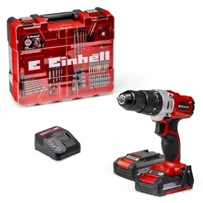 Afbeelding van Einhell Power X Change TE CD 18/2 Li i +64 (2x2,0 Ah) Accu klopboor/schroefmachine 2 snelheden Incl. accus