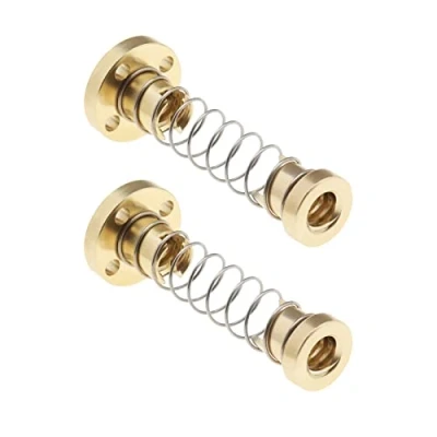 Afbeelding van Be In Your Mind 2 stks T Draad T8 Anti Backlash Lente Geladen Moer Eliminatie Gap voor 8mm Acme staaf Lood Schroeven 3D Printer Schroef Pitch 2mm 4mm