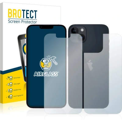 Afbeelding van BROTECT Screenprotector voor Apple iPhone 14 (Voor+Achter) Folie Beschermfolie Beschermglas transparant