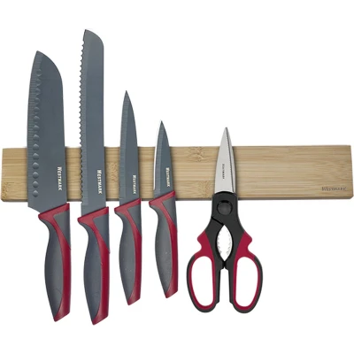 Afbeelding van Westmark magnetische Messenhouder Nature hoogwaardige staaf voor keukenmessen en scharen, veilig makkelijk, incl. montagemateriaal hout, BPA vrij