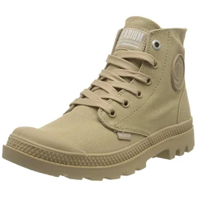 Afbeelding van Palladium MONO CHROME DARK GRAY M 73089 017 Veterschoenen voor volwassenen, uniseks, beige, 46 EU