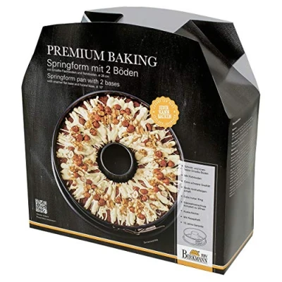 Afbeelding van RBV Birkmann Springform mit Zwei Böden Premium Bakken 26 cm Antihaftbeschichtung schnittfest