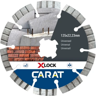 Afbeelding van Carat Diamantzaag slijpschijf X lock Universeel Ø125x22,23 MM CUXLOCK125