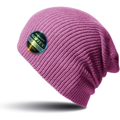 Afbeelding van Warme gebreide Beanie wintermuts in het roze voor volwassenen Damesmutsen / herenmutsen 100% polyacryl