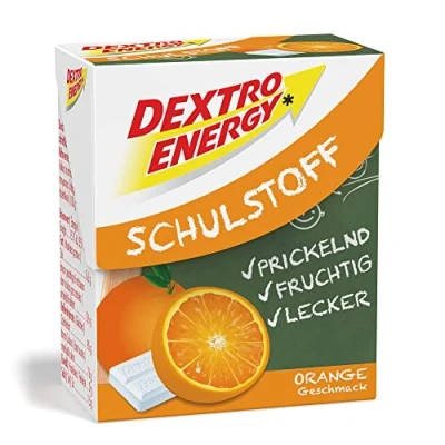 Afbeelding van Dextro Energy Schoolstof Oranje/Mini druivensuiker safeltje met snel beschikbare glucose en prikkelplezier (1 x 50 g) parent 1 g