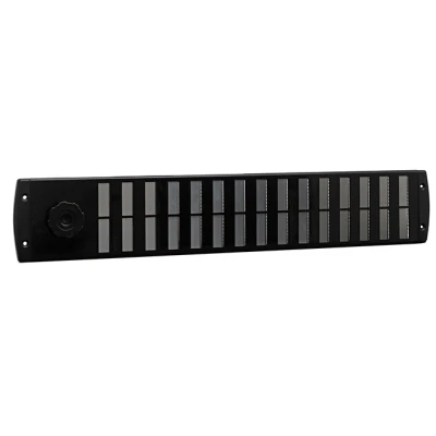 Afbeelding van Nedco Bold Line schuifrooster alum. 500 x 90 mm zwart