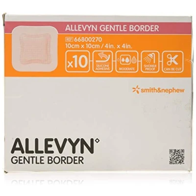 Afbeelding van ComfortCare: ALLEVYN Gentle Border 10 cm x zelfklevende schuimdressing voor zachte wondgenezing
