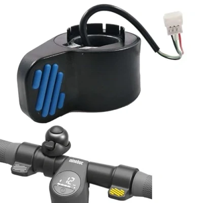 Afbeelding van MotuTech Accelerator voor Segway Ninebot ES1 ES2 ES3 ES4 ES5 Scooter Snelheidsregeling Gashendel Reserveonderdelen Bagage Duim Gaspedaal (blauwe gashendel)