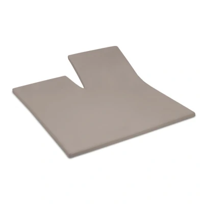 Afbeelding van Katoenen Split Topper Hoeslaken Cinderella Taupe 180 x 200 cm
