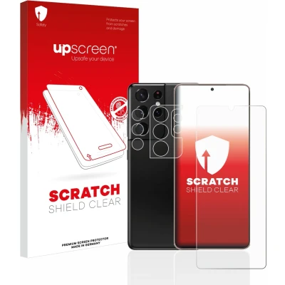 Afbeelding van upscreen Screenprotector voor Samsung Galaxy S21 Ultra 5G (Voor+Camera) Folie Beschermfolie transparant