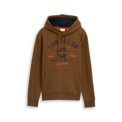 Afbeelding van Tom Tailor Hoodie sweatshirt met logoprint